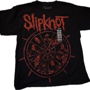 Slipknot Double Sided Band Tee Hot Topic Black Red XS Nonagram Graphic Shirt